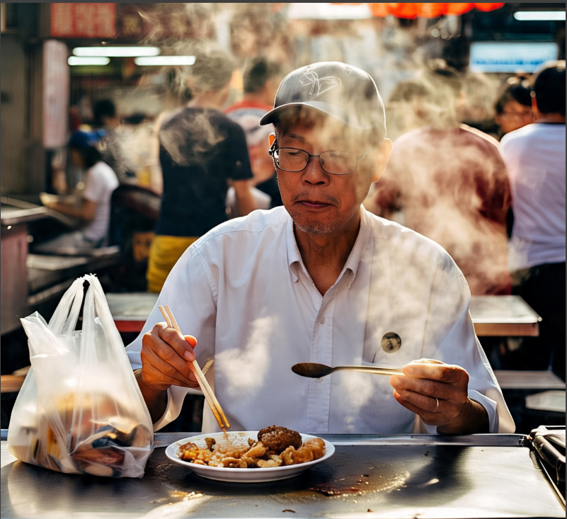 Chinatown Hawker Leftovers Consumption