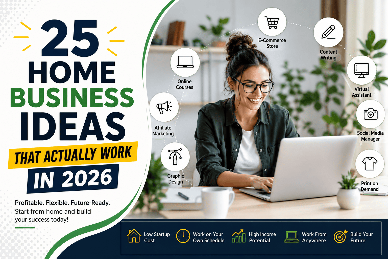 25 Home Business Ideas That Actually Work in 2026