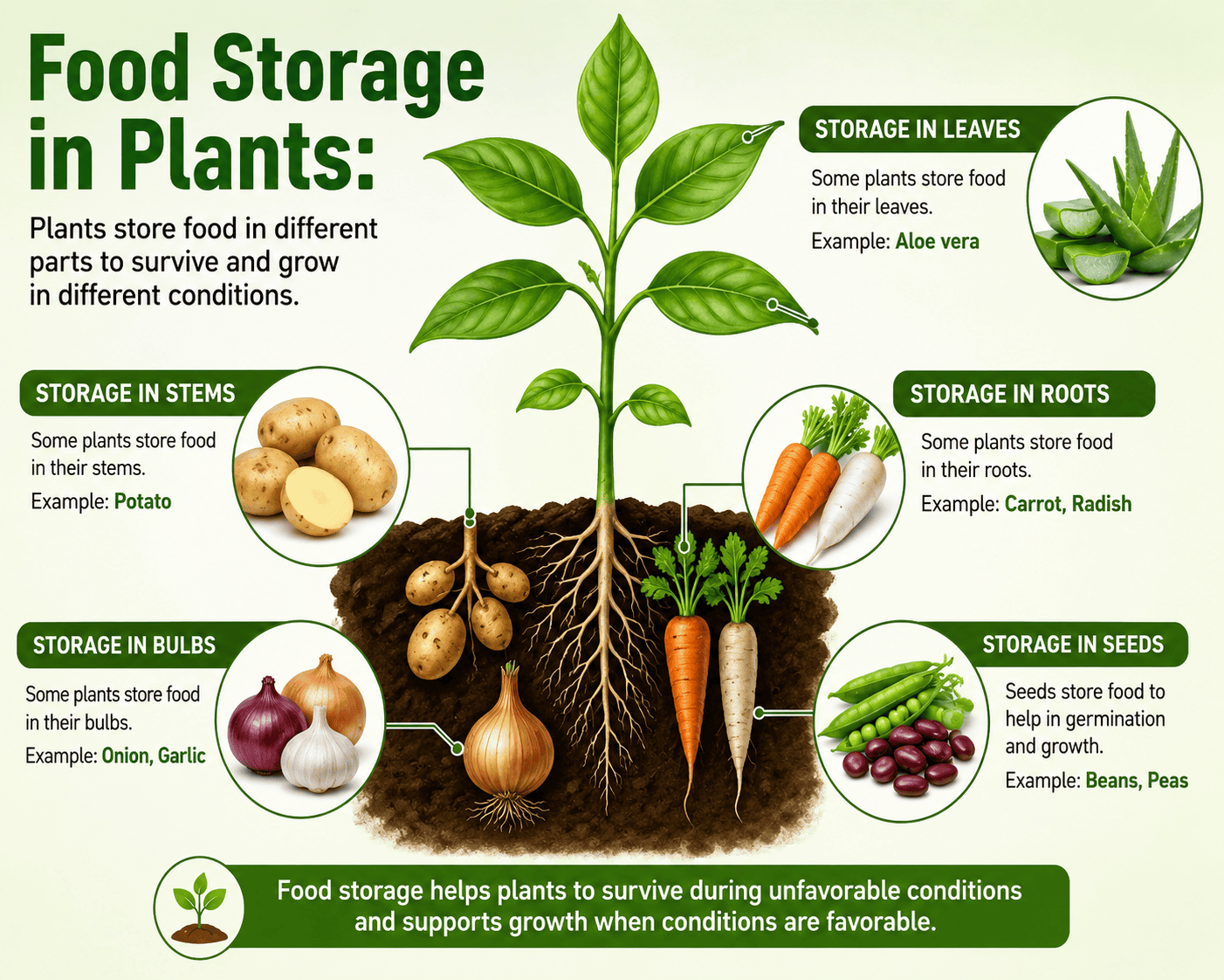 Food Storage in Plants