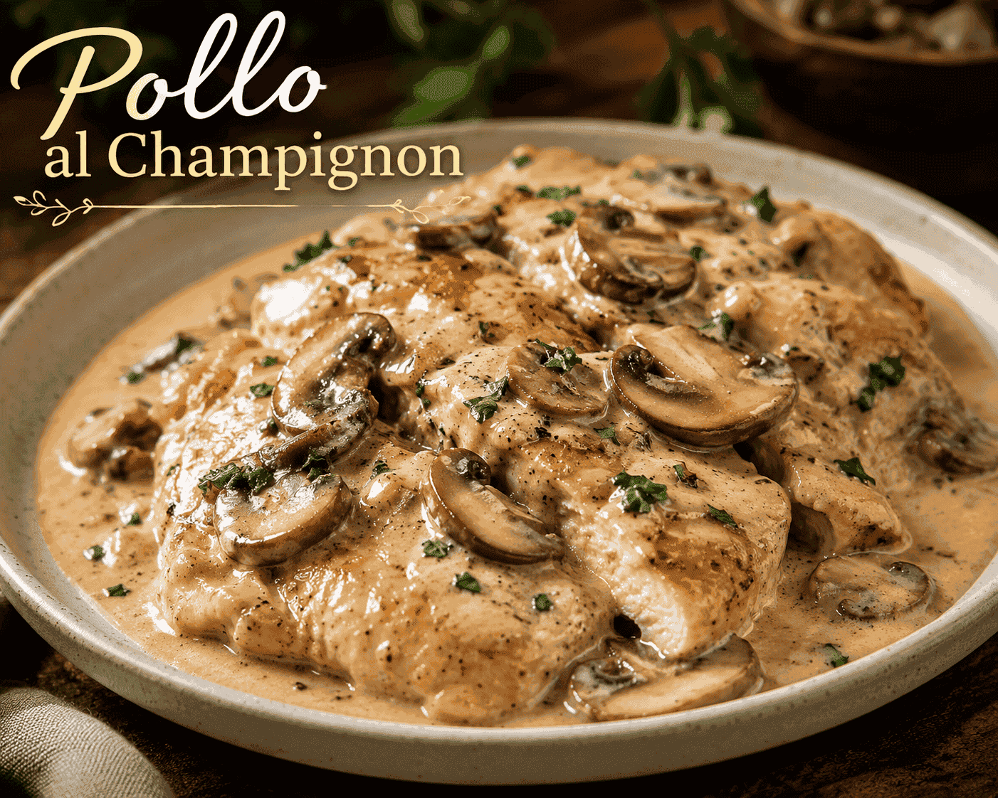pollo al champignon